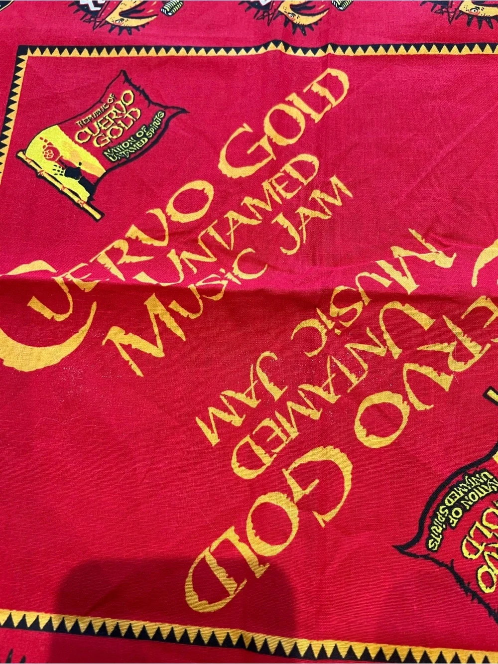 Vintage Jose Cuervo Gold Untamed Music Jam Bandanas Set of 2 Cotton New